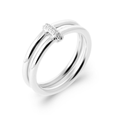 BAGUE ARGENT 925 RHODIE OZ