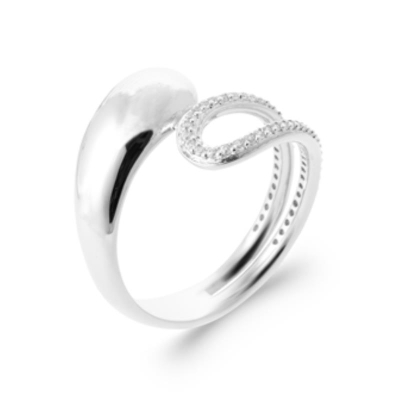 BAGUE ARGENT 925 RHODIE OZ