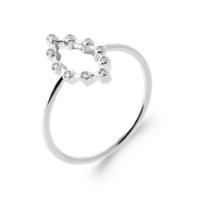 BAGUE ARGENT 925 RHODIE OZ