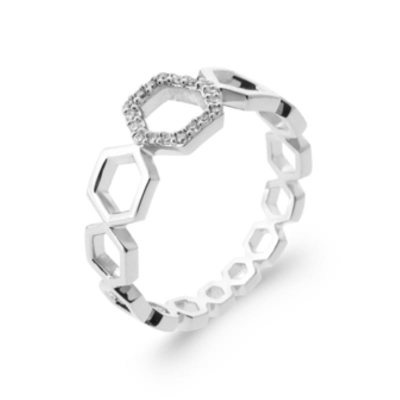 BAGUE ARGENT 925 RHODIE OZ