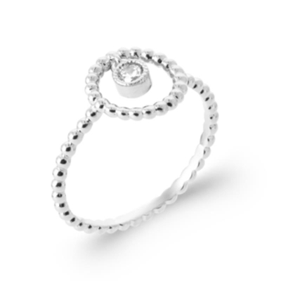 BAGUE ARGENT 925 RHODIE OZ