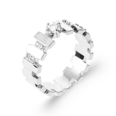 BAGUE ARGENT 925 RHODIE OZ