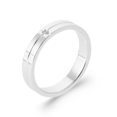 BAGUE ARGENT 925 RHODIE OZ