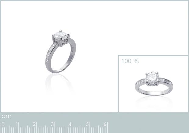 BAGUE ARGENT 925 RHODIE OZ - 1z13721050