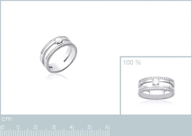 BAGUE ARGENT 925 RHODIE OZ - 1z24591050