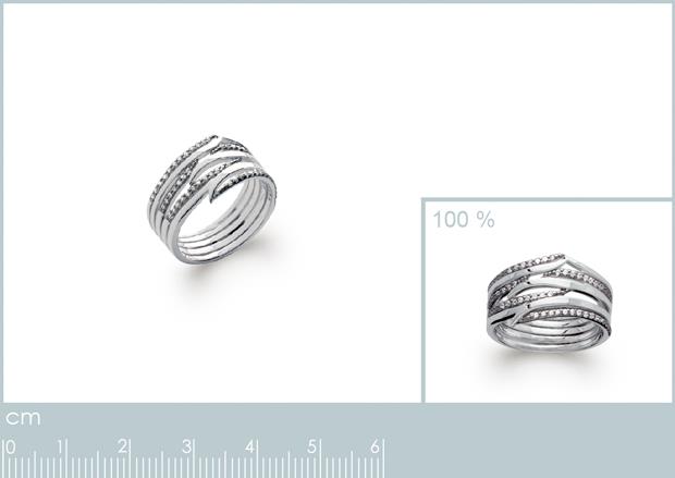 BAGUE ARGENT 925 RHODIE OZ - 1z27251050