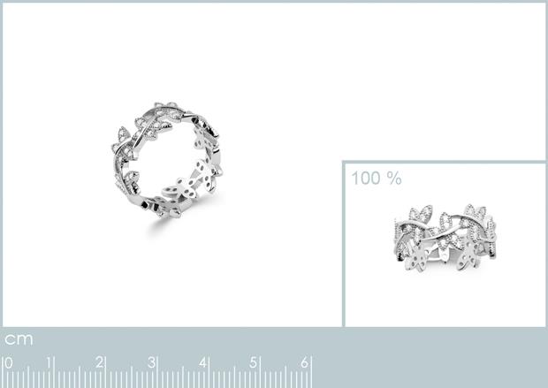 BAGUE ARGENT 925 RHODIE OZ - 1z28451050