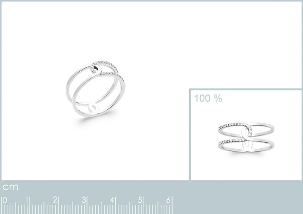 BAGUE ARGENT 925 RHODIE OZ - 1z29281050