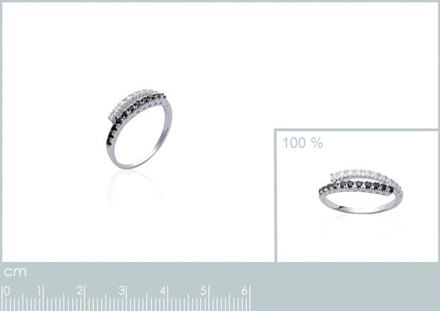 BAGUE ARGENT 925 RHODIE OZ - 1z02310752