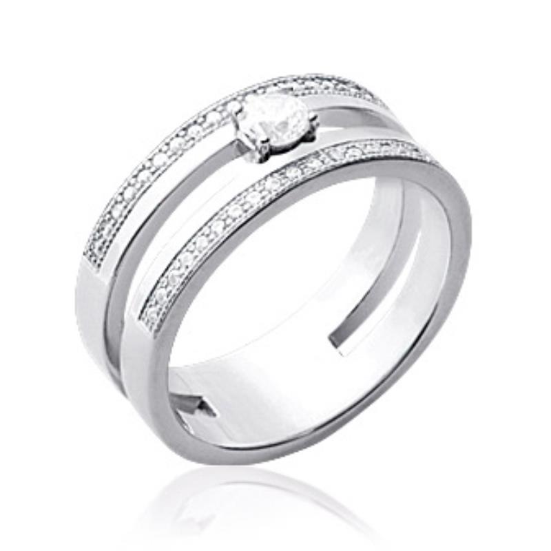 BAGUE ARGENT 925 RHODIE OZ