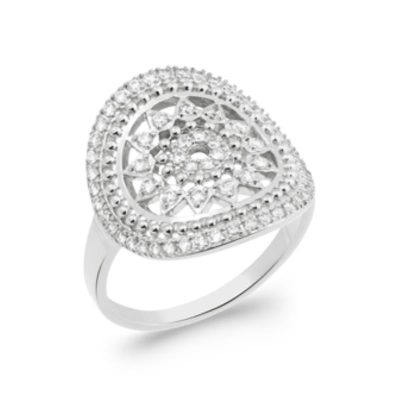 BAGUE ARGENT 925 RHODIE OZ