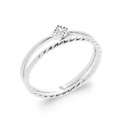 BAGUE ARGENT 925 RHODIE OZ