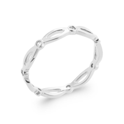 BAGUE ARGENT 925 RHODIE OZ