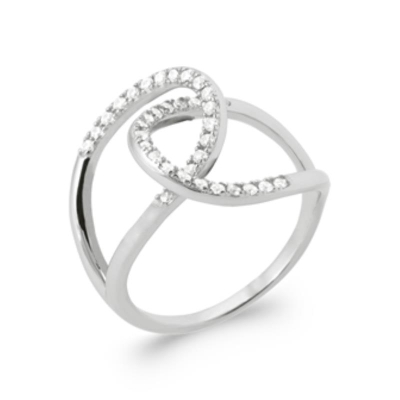 BAGUE ARGENT 925 RHODIE OZ