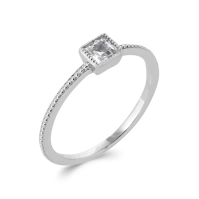 BAGUE ARGENT 925 RHODIE OZ