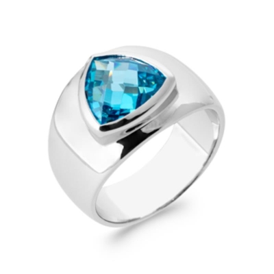 BAGUE ARGENT 925 RHODIE OZ