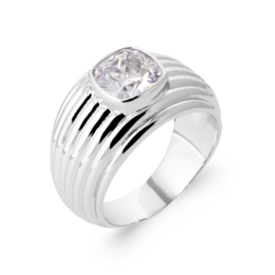 BAGUE ARGENT 925 RHODIE OZ