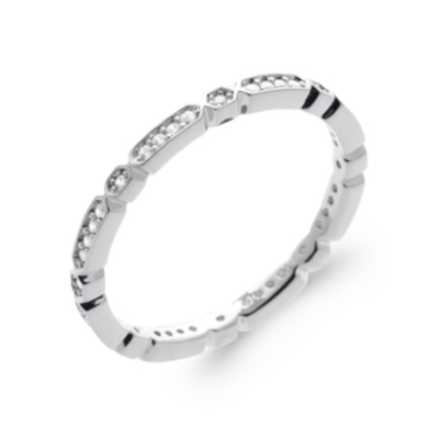 BAGUE ARGENT 925 RHODIE OZ