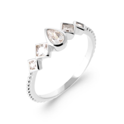 BAGUE ARGENT 925 RHODIE OZ