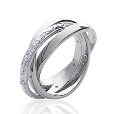 BAGUE ARGENT 925 RHODIE OZ