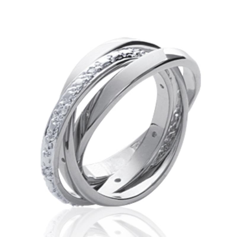 BAGUE ARGENT 925 RHODIE OZ