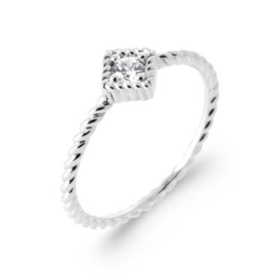 BAGUE ARGENT 925 RHODIE OZ