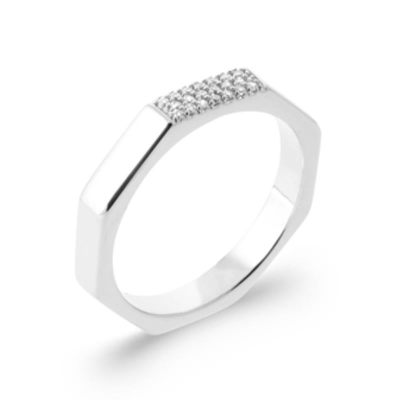 BAGUE ARGENT 925 RHODIE OZ