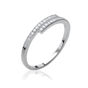 BAGUE ARGENT 925 RHODIE OZ MICROSERTI