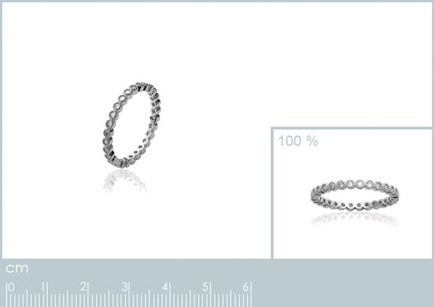 BAGUE ARGENT 925 RHODIE OZ MICROSERTI - 1z22251048