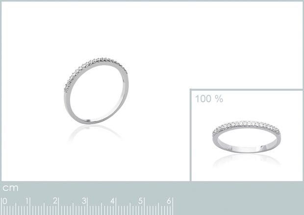 BAGUE ARGENT 925 RHODIE OZ MICROSERTI - 1z20681050