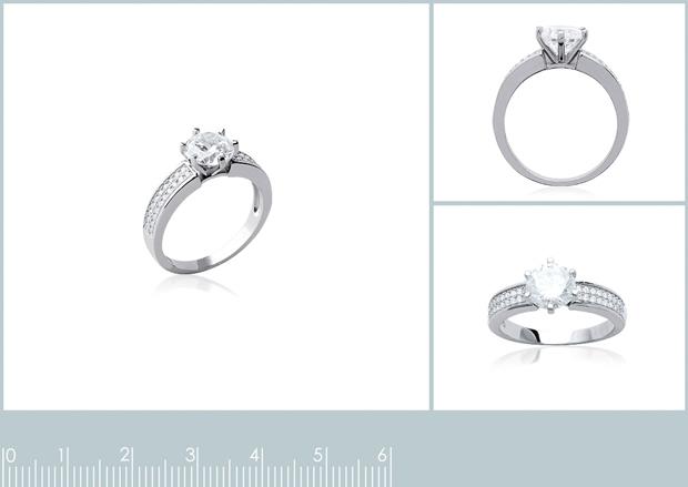 BAGUE ARGENT 925 RHODIE OZ MICROSERTI - 1z21101050