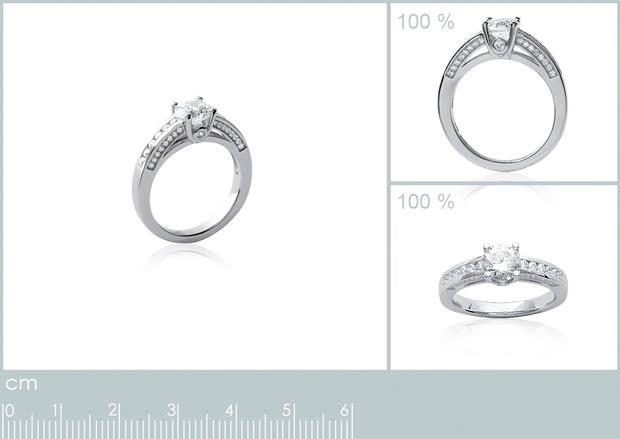 BAGUE ARGENT 925 RHODIE OZ MICROSERTI - 1z21501050