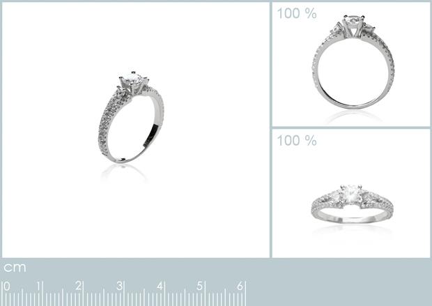 BAGUE ARGENT 925 RHODIE OZ MICROSERTI - 1z21991050