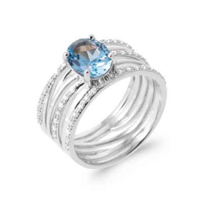 BAGUE ARGENT 925 RHODIE OZ PS