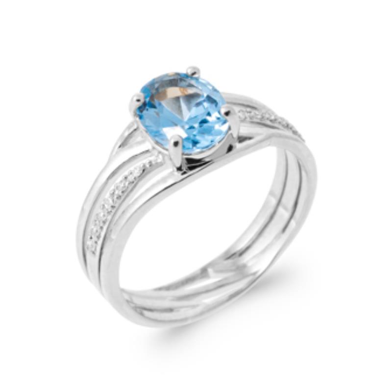 BAGUE ARGENT 925 RHODIE OZ PS