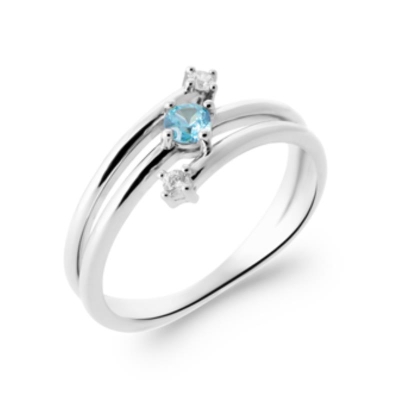 BAGUE ARGENT 925 RHODIE OZ PS