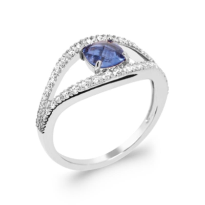 BAGUE ARGENT 925 RHODIE OZ PS