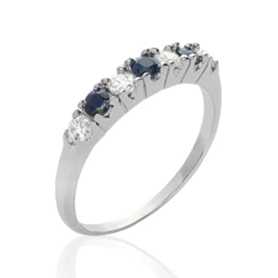 BAGUE ARGENT 925 RHODIE OZ PV