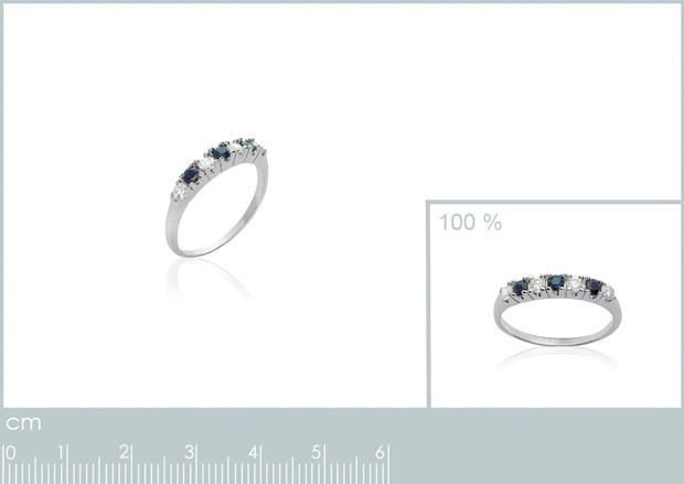 BAGUE ARGENT 925 RHODIE OZ PV - 1z121436448