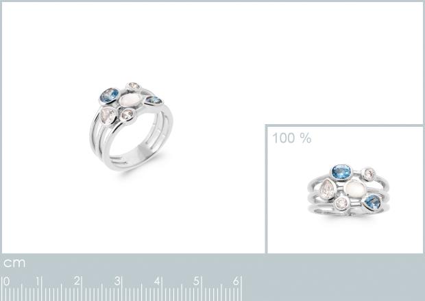 BAGUE ARGENT 925 RHODIE OZ PV - 1z93606050