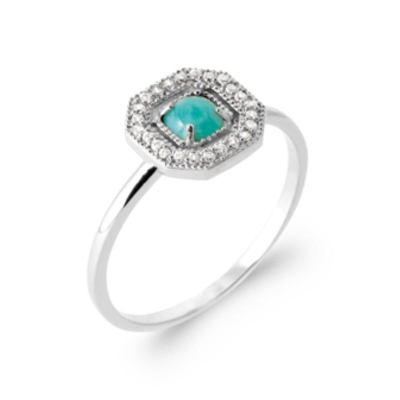 BAGUE ARGENT 925 RHODIE OZ PV