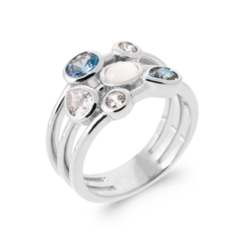 BAGUE ARGENT 925 RHODIE OZ PV
