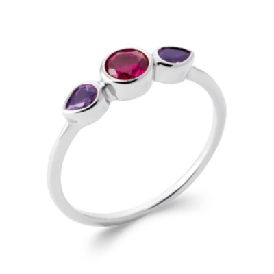 BAGUE ARGENT 925 RHODIE PS