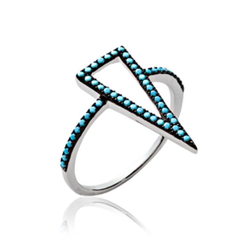 BAGUE ARGENT 925 RHODIE PS