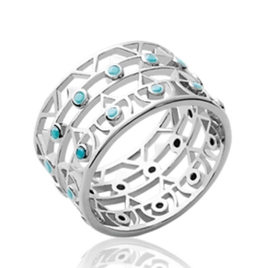 BAGUE ARGENT 925 RHODIE PS