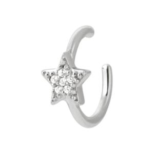 BAGUE D'OREILLE ARGENT 925 RHODIE OZ VENDUE A L'UNITE