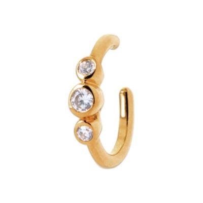 BAGUE D'OREILLE  PL-OR 750 3MIC OZ VENDUE A L'UNITE