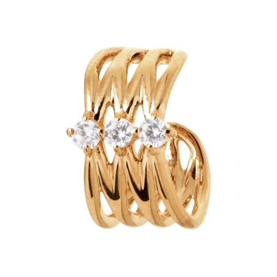 BAGUE D'OREILLE PL-OR 750 3MIC OZ VENDUE A L'UNITE