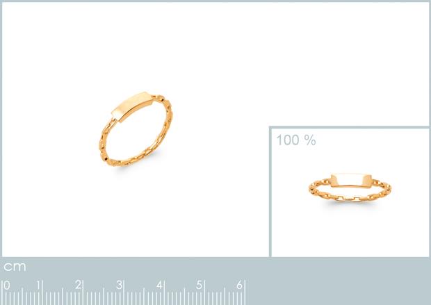 BAGUE PL-OR 750 3MIC - 2z91640050