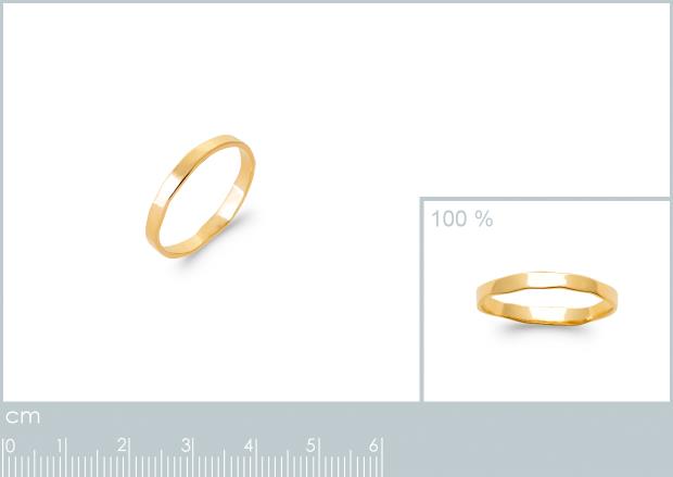 BAGUE PL-OR 750 3MIC - 2z92700050